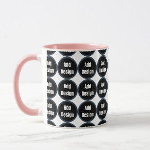 Create Your Own dark grey blue personalised Mug