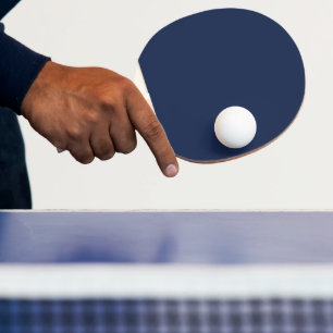 Create Your Own dark grey blue personalised Ping Pong Paddle