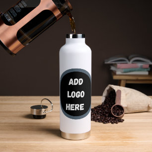 Create Your Own dark grey blue personalised Water Bottle