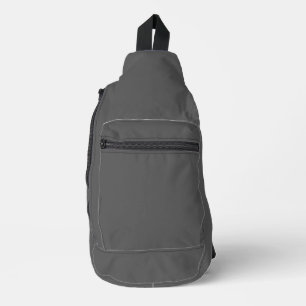Create Your Own dark grey Custom Design Sling Bag