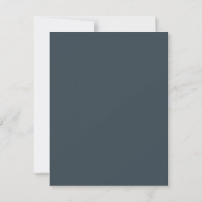 Create Your Own dark grey Flat Thank You Card (Front)