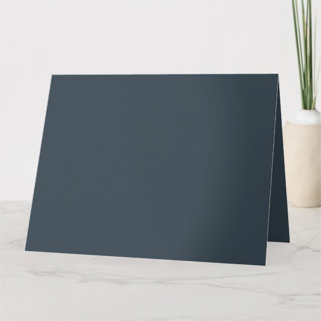 Create Your Own dark grey Folded Greeting Card (Front)