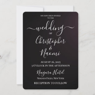 Create Your Own - Dark Minimalist Invitation