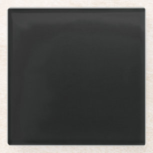 Create Your Own - Dark Texture - Black Glass Coaster