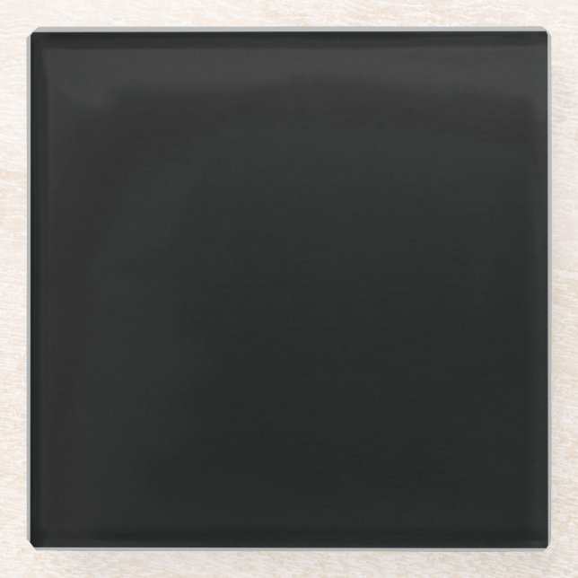 Create Your Own - Dark Texture - Black Glass Coaster (Front)