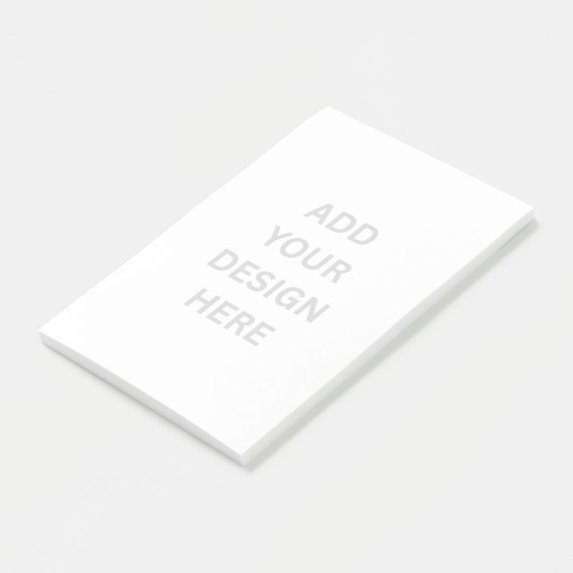 Create Your Own Design 4"x6" Post-it® Notes (Angled)
