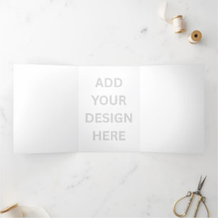 Create Your Own Design 5"x7" Trifold Holiday Card