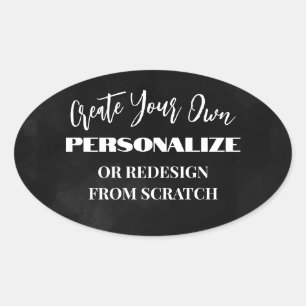 Create Your Own - Design a Custom Oval Sticker