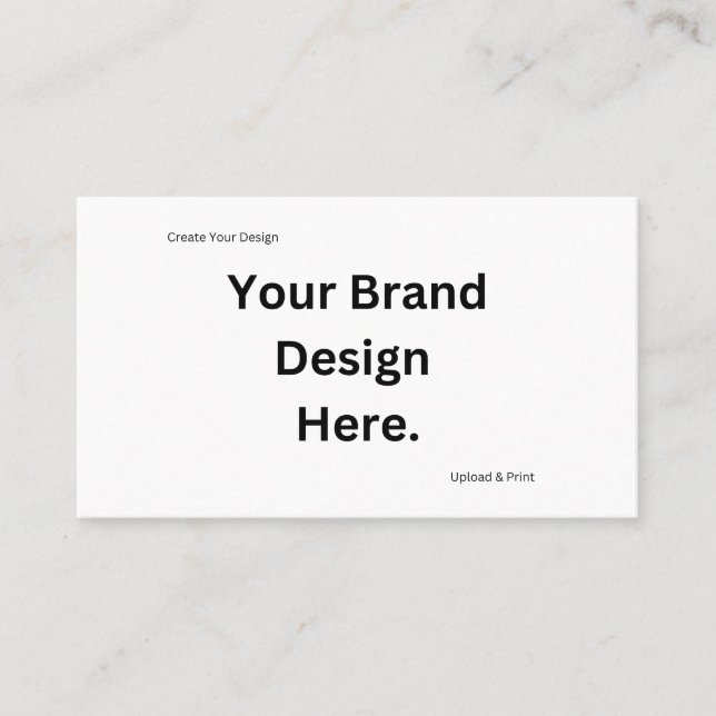 Create Your Own Design and Print Calling Card (Front)