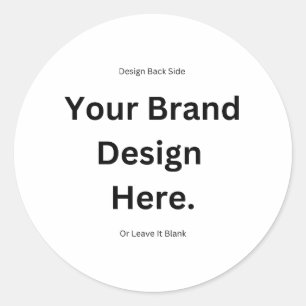 Create Your Own Design and Print Classic Round Sticker