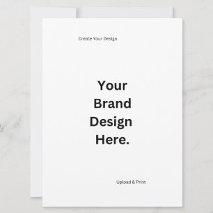 Create Your Own Design and Print Flat Card