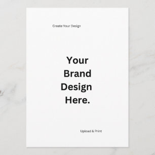 Create Your Own Design and Print Flat Menu