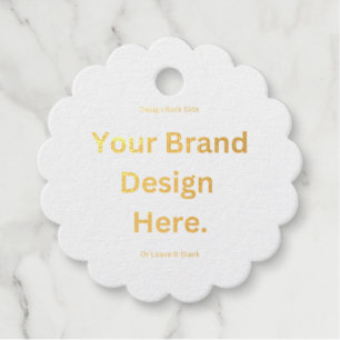 Create Your Own Design and Print Foil Favour Tag
