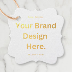 Create Your Own Design and Print Foil Favour Tag