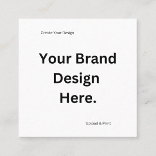 Create Your Own Design and Print Square Business Card