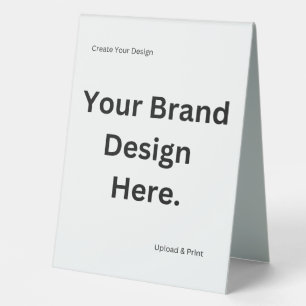 Create Your Own Design and Print Table Tent Sign