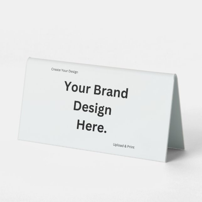 Create Your Own Design and Print Table Tent Sign (Front)