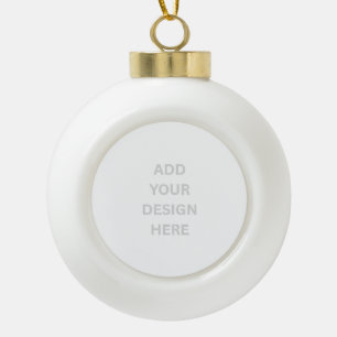 create your own design ceramic bell ornament