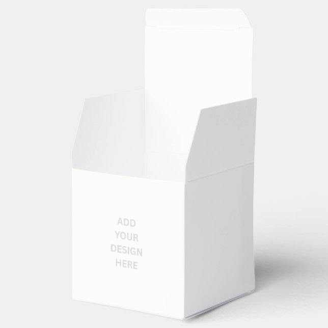 Create Your Own Design Classic 2x2x2 Paper Favour Box (Opened)