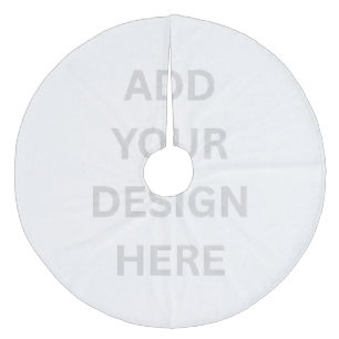 Create Your Own Design Coral Fleece Tree Skirt