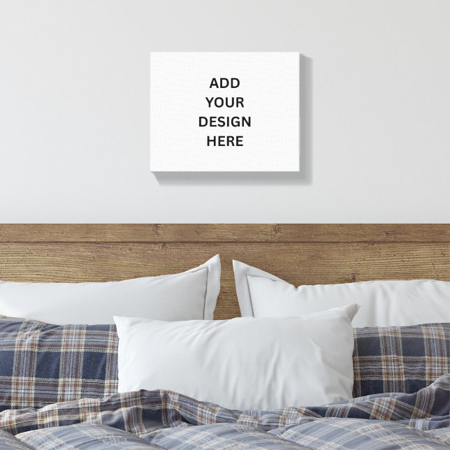 Create Your Own Design Custom Family Photo Canvas Print (Insitu(Bedroom))