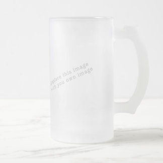 Create your own design frosted glass beer mug