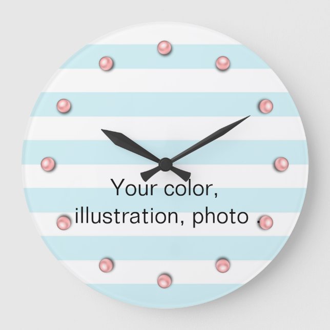 Create your own design large clock (Front)