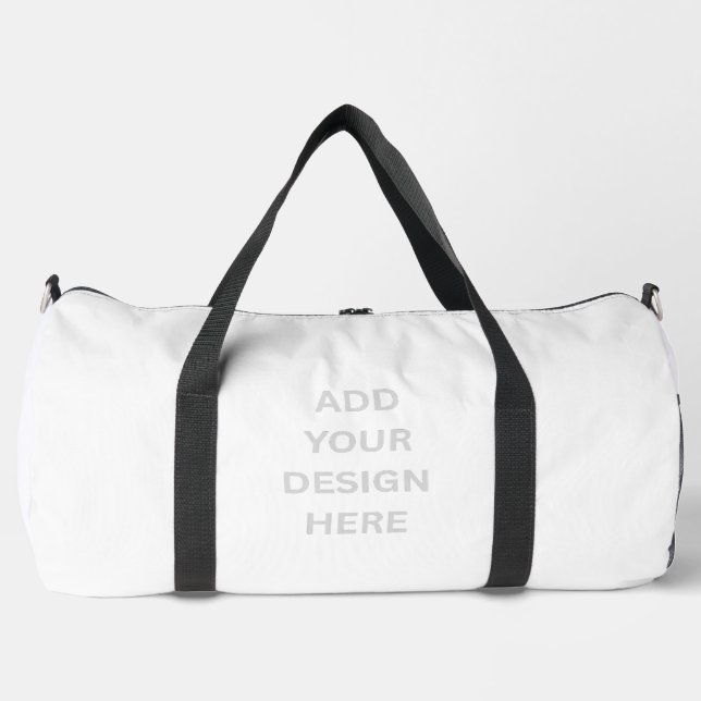Create Your Own Design Large Duffle Bag (Front)