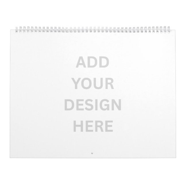 Create Your Own Design Large English US Calendar (Cover)