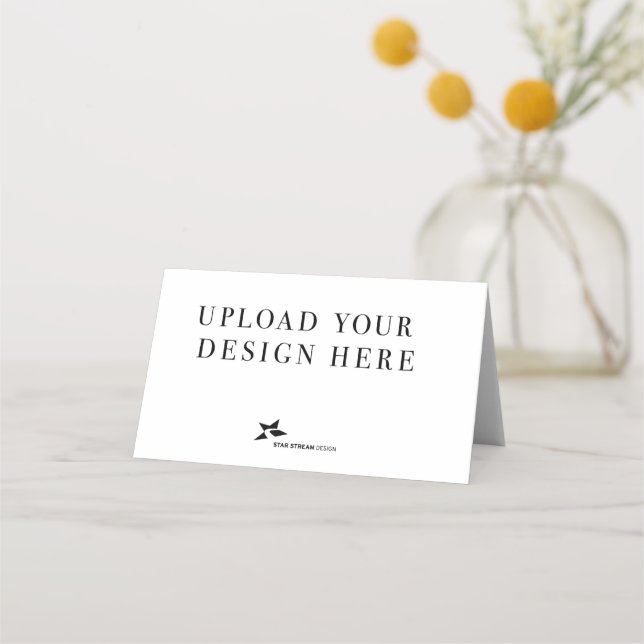 Create Your Own Design Place Card (Back)