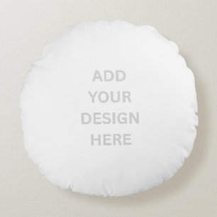 Create Your Own Design Round 16" Polyester Pillow