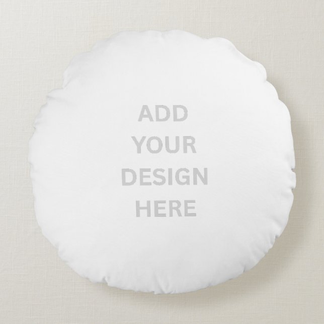 Create Your Own Design Round 16" Polyester Pillow (Front)