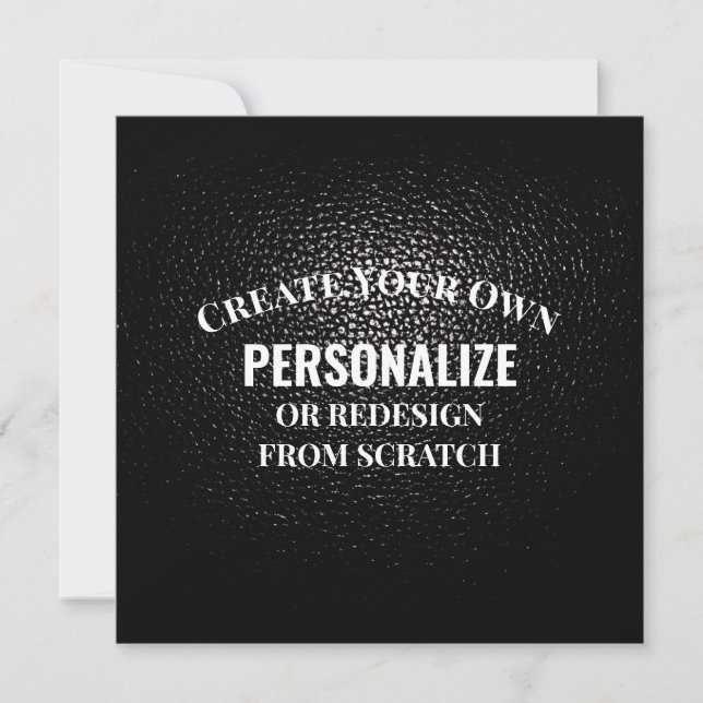 Create Your Own - Design Your Own Custom Card (Front)