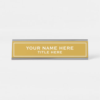 Create your own desk name plate