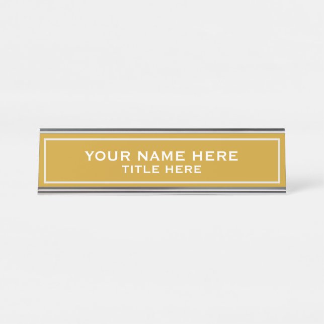 Create your own desk name plate (Front)