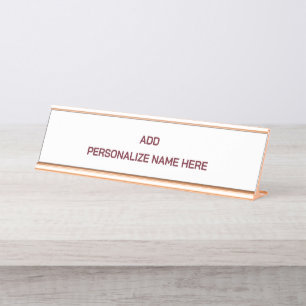 Create Your Own Desk Name Plate