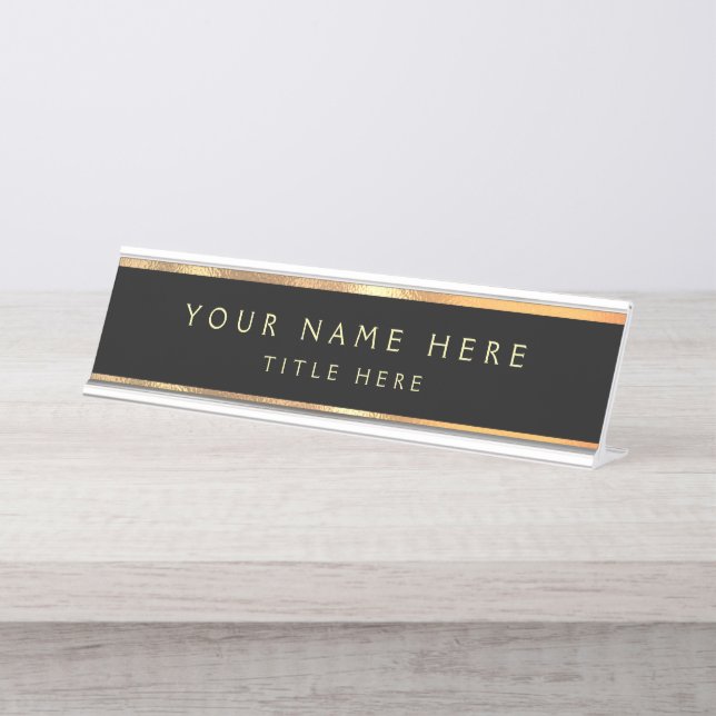 Create your own desk name plate (Front)