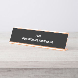 Create Your Own Desk Name Plate