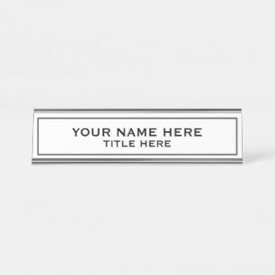 Create your own desk name plate