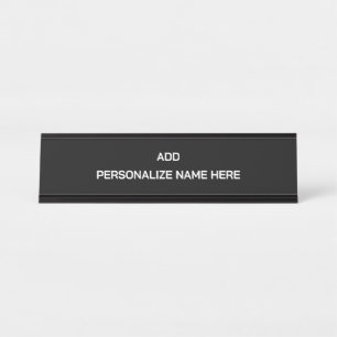 Create Your Own Desk Name Plate