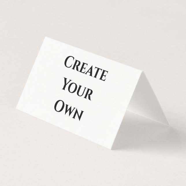 Create Your Own  Display Cards (Front)