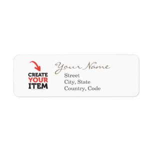 Create-your-Own DIY Address Labels Editable Custom