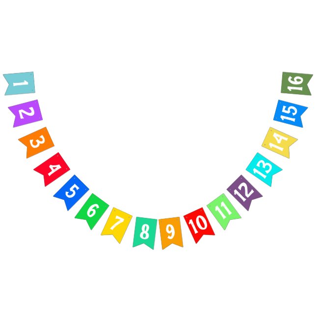 CREATE-YOUR-OWN DIY Custom TEXT design Rainbow Bunting (All)