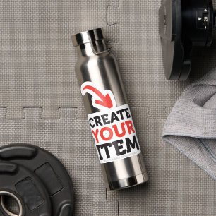 CREATE-YOUR-OWN DIY Custom upload design Healthy Water Bottle
