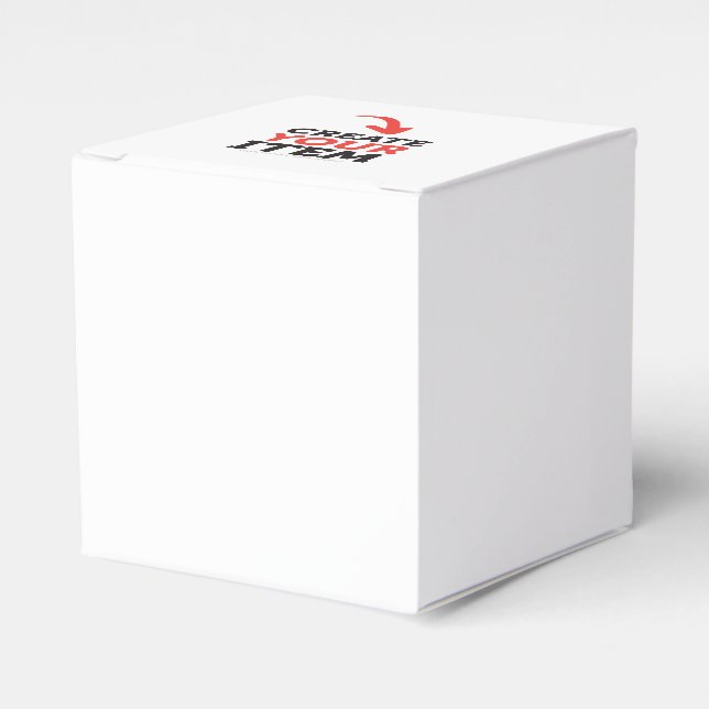 CREATE-YOUR-OWN DIY Custom upload wedding design Favour Box (Front Side)