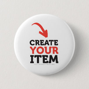 CREATE-YOUR-OWN DIY Custom upload your design 6 Cm Round Badge
