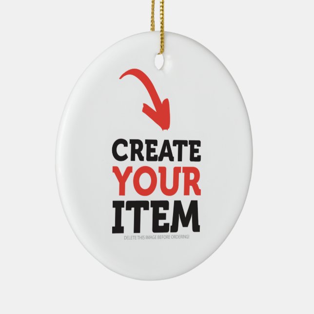 CREATE-YOUR-OWN DIY Custom upload your design Ceramic Tree Decoration (Right)