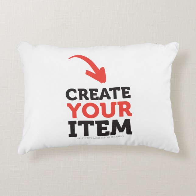 CREATE-YOUR-OWN DIY Custom upload your design Decorative Cushion (Front)