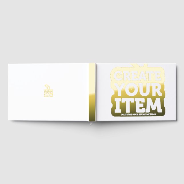 CREATE-YOUR-OWN DIY Custom upload your design Guest Book (Full)