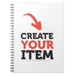 CREATE-YOUR-OWN DIY Custom upload your design Notebook